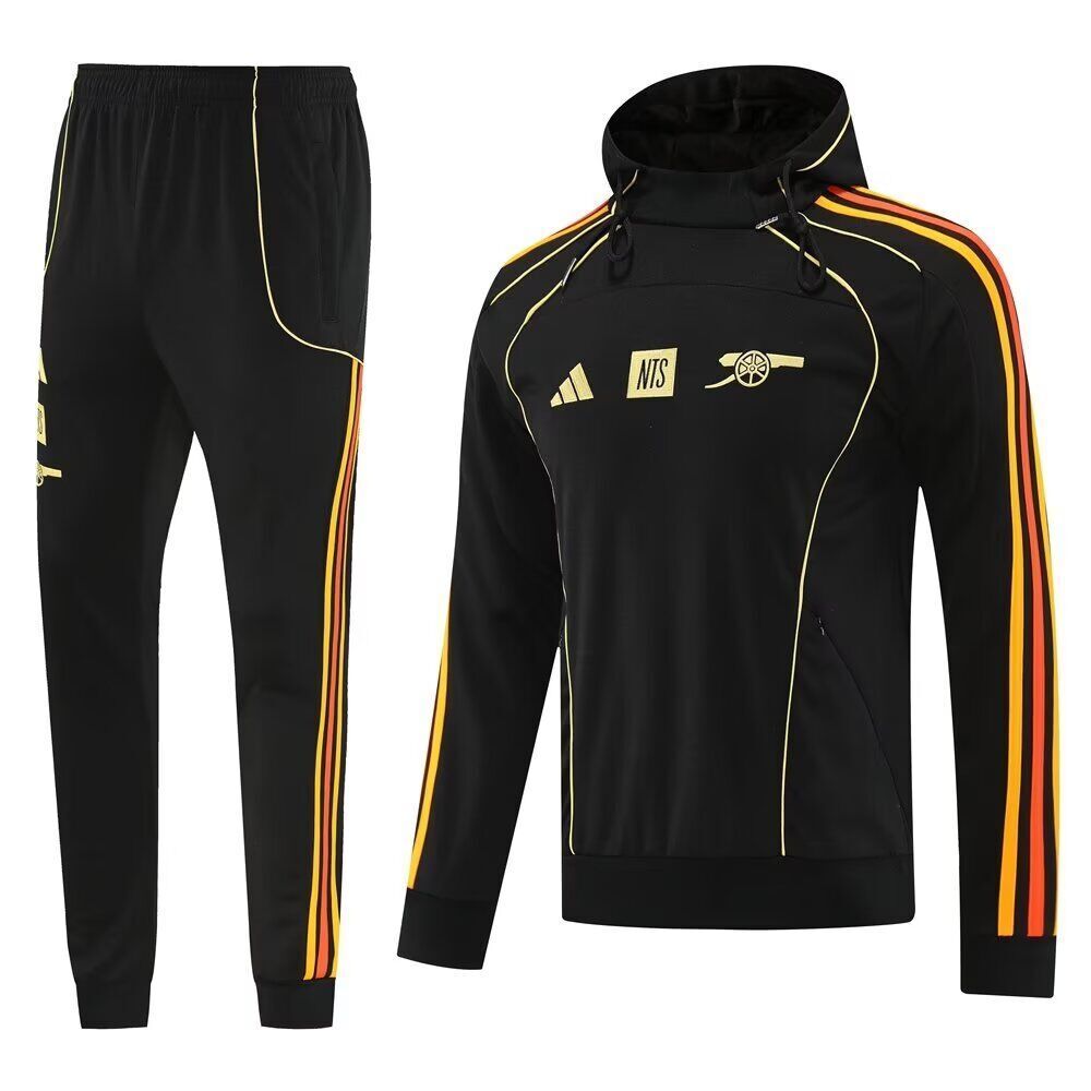 AAA Quality Arsenal 25/26 Hoodie Tracksuit - Black